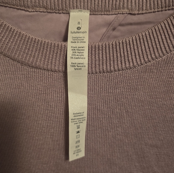 Lululemon Still at Ease Pullover- Size 8 - Picture 8 of 8